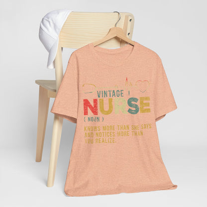 Vintage Nurse Funny Noun T-shirt