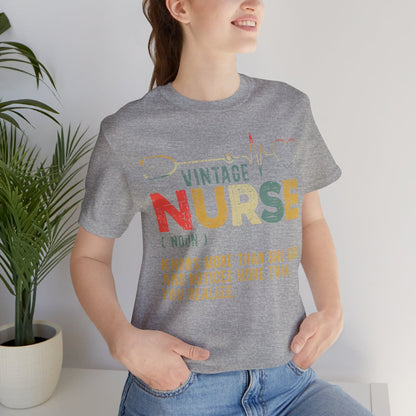 Vintage Nurse Funny Noun T-shirt