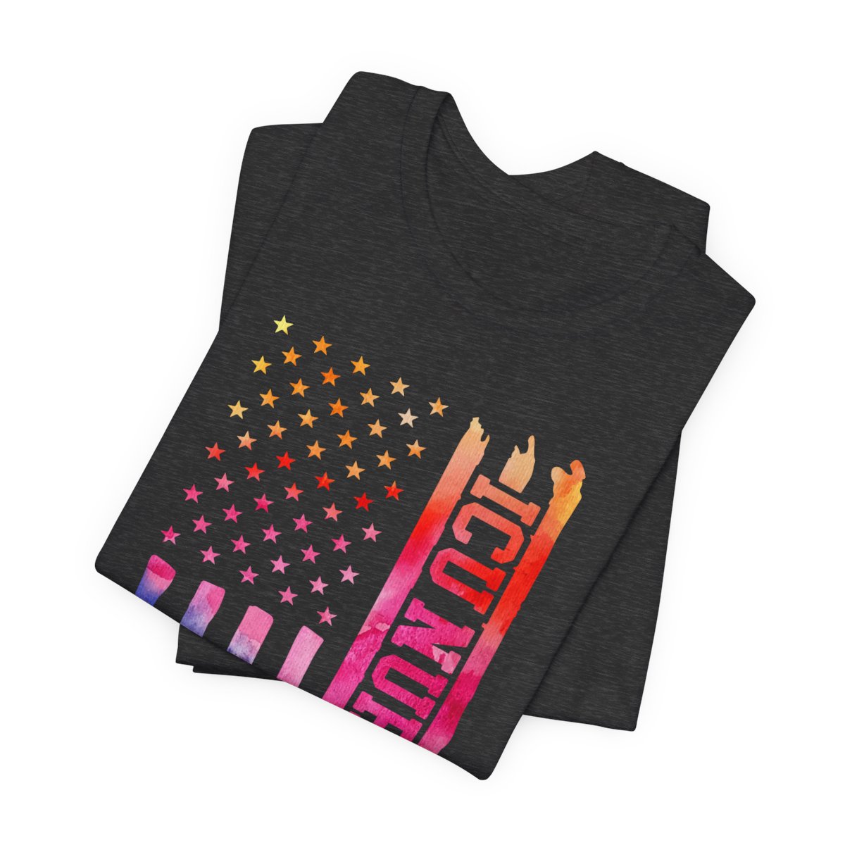 Tie Dye Intensive Care ICU Nurse U.S Flag T-shirt