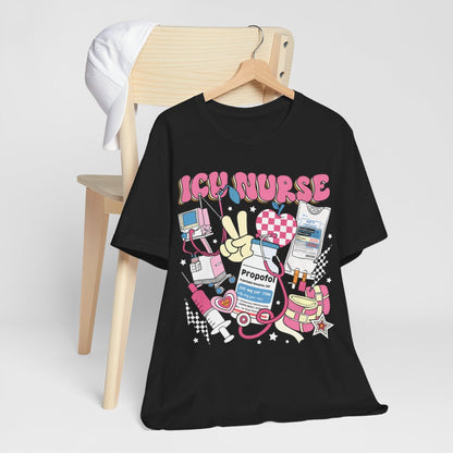 ICU Nurse Retro T-shirt - Intensive Care Unit Tee