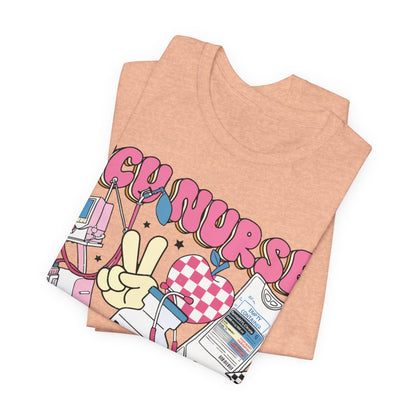 ICU Nurse Retro T-shirt - Intensive Care Unit Tee