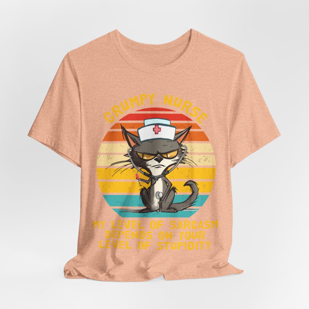 Grumpy Nurse T-shirt - Funny Nurse Cat Tee
