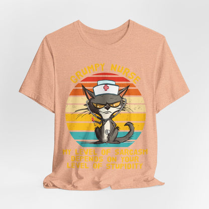 Grumpy Nurse T-shirt - Funny Nurse Cat Tee