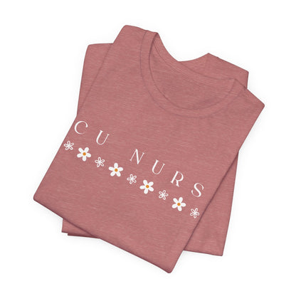 ICU Nurse Flowers Tee | Intensive Care Unit
