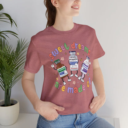 Sweet Dreams are Made of ICU Nurse Funny T-shirt